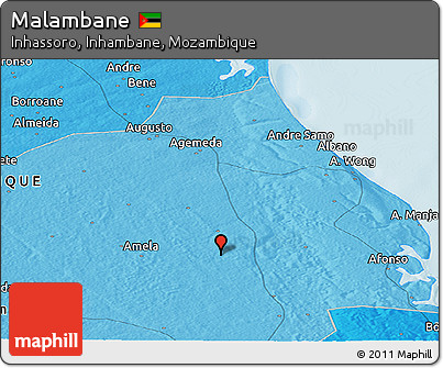 Political Panoramic Map of Malambane
