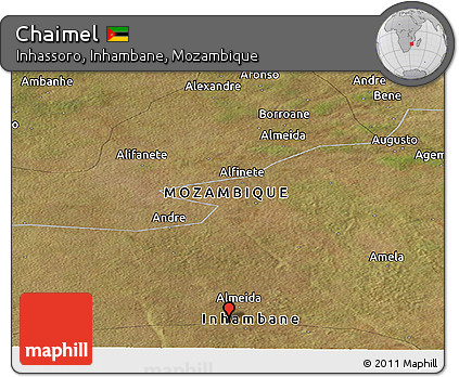 Satellite Panoramic Map of Chaimel