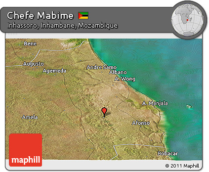 Satellite Panoramic Map of Chefe Mabime
