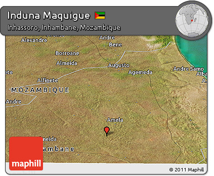 Satellite Panoramic Map of Induna Maquigue