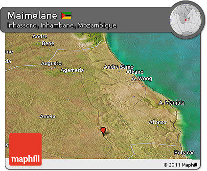 Satellite Panoramic Map of Maimelane