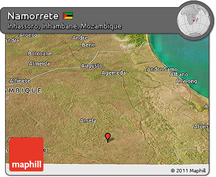 Satellite Panoramic Map of Namorrete