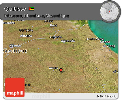 Satellite Panoramic Map of Quitisse