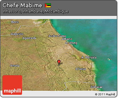 Satellite Panoramic Map of Chefe Mabime