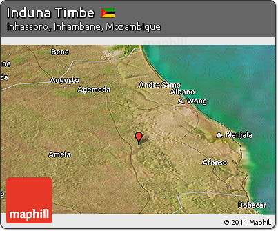 Satellite Panoramic Map of Induna Timbe