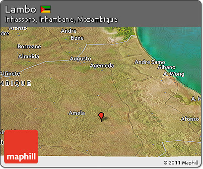 Satellite Panoramic Map of Lambo