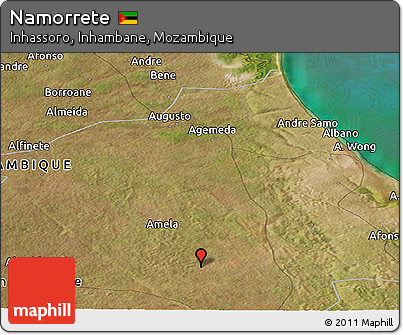 Satellite Panoramic Map of Namorrete