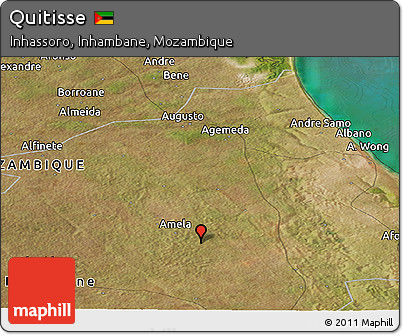 Satellite Panoramic Map of Quitisse