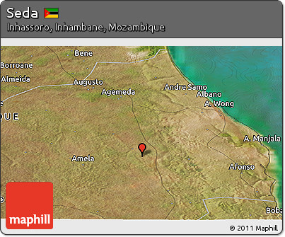 Satellite Panoramic Map of Seda