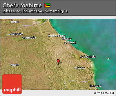 Satellite Panoramic Map of Chefe Mabime