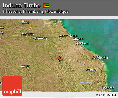 Satellite Panoramic Map of Induna Timbe