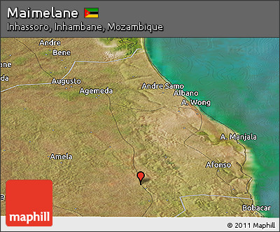 Satellite Panoramic Map of Maimelane