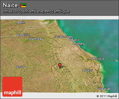 Satellite Panoramic Map of Naite