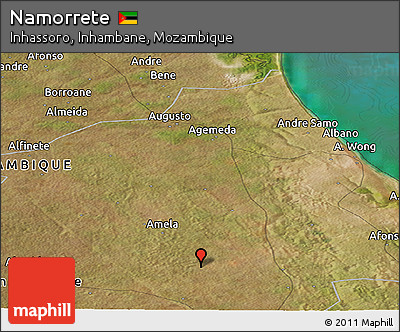 Satellite Panoramic Map of Namorrete