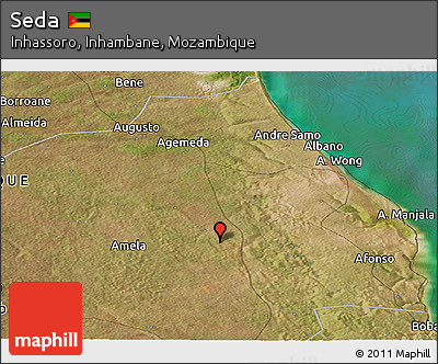 Satellite Panoramic Map of Seda