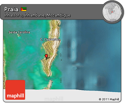 Satellite 3D Map of Praia