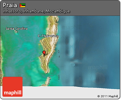 Satellite 3D Map of Praia