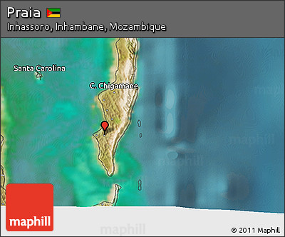 Satellite 3D Map of Praia