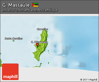 Physical Panoramic Map of G. Massaúle