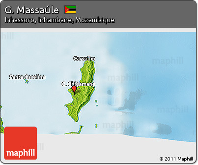 Physical Panoramic Map of G. Massaúle