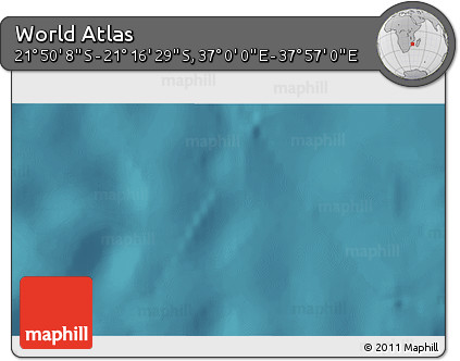 Satellite 3D Map of the Area around 21° 33' 19" S, 37° 28' 30" E