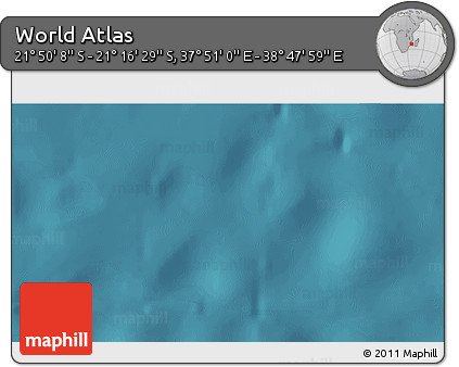 Satellite 3D Map of the Area around 21° 33' 19" S, 38° 19' 30" E