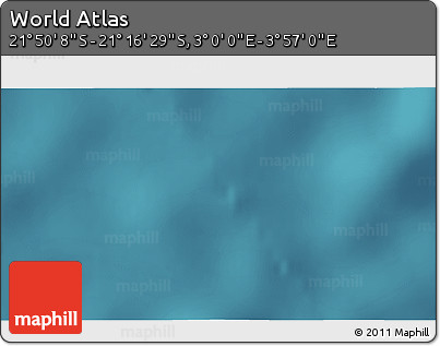 Satellite 3D Map of the Area around 21° 33' 19" S, 3° 28' 30" E