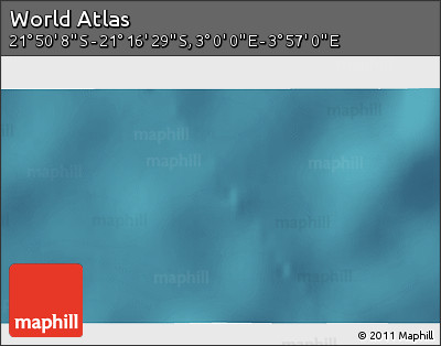 Satellite 3D Map of the Area around 21° 33' 19" S, 3° 28' 30" E
