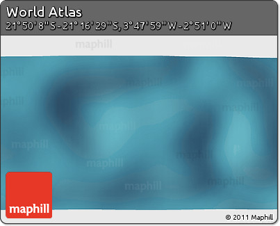 Satellite 3D Map of the Area around 21° 33' 19" S, 3° 19' 30" W