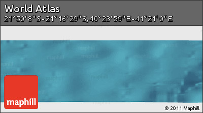Satellite Panoramic Map of the Area around 21° 33' 19" S, 40° 52' 30" E