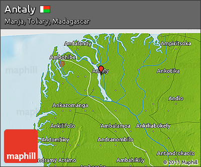 Physical 3D Map of Antaly
