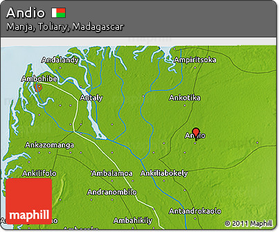 Physical 3D Map of Andio
