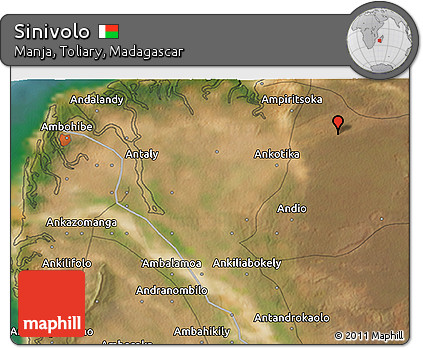 Satellite 3D Map of Sinivolo