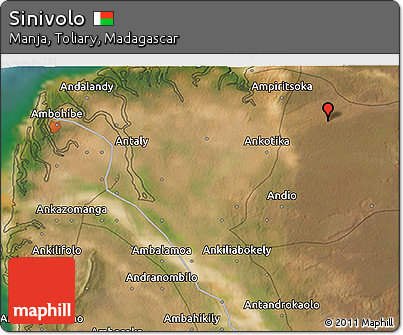 Satellite 3D Map of Sinivolo