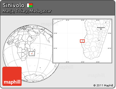 Blank Location Map of Sinivolo