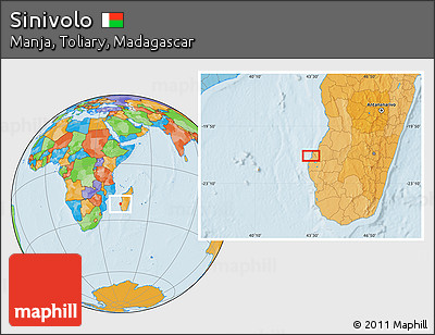Political Location Map of Sinivolo