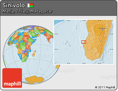 Political Location Map of Sinivolo
