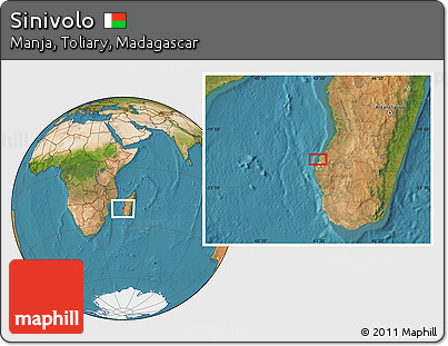 Satellite Location Map of Sinivolo