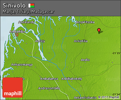 Physical Map of Sinivolo