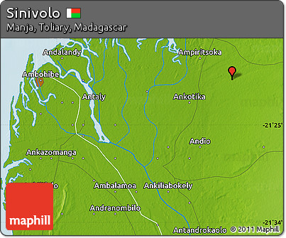 Physical Map of Sinivolo
