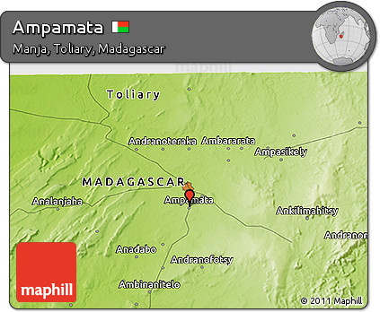 Physical 3D Map of Ampamata