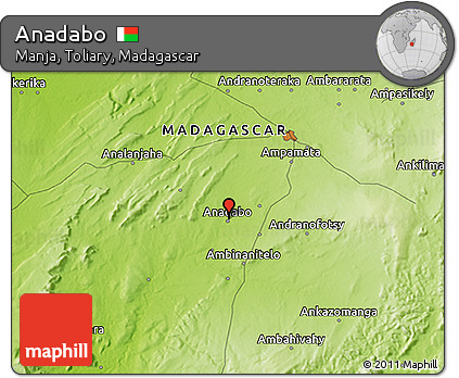 Physical 3D Map of Anadabo