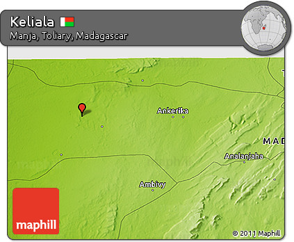 Physical 3D Map of Keliala