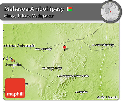 Physical 3D Map of Mahasoa-Ambohipasy