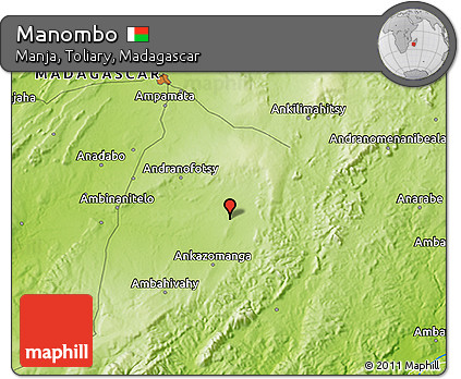 Physical 3D Map of Manombo