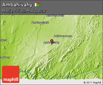 Physical 3D Map of Ambahivahy