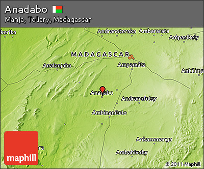 Physical 3D Map of Anadabo
