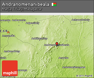 Physical 3D Map of Andranomenanibeala
