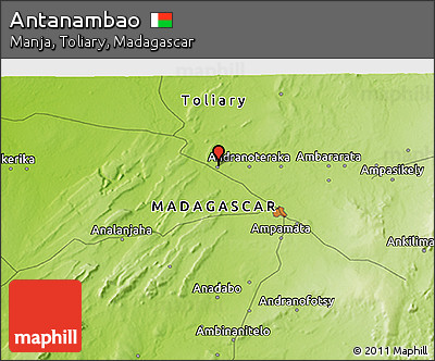 Physical 3D Map of Antanambao