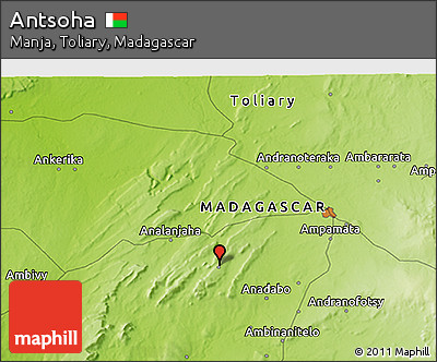 Physical 3D Map of Antsoha